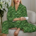 thumbnail image 6 of Honeii Cactus 3 print Women's Pajama Sets Long Sleeve Button Down Sleepwear Nightwear Soft Pjs Lounge Sets-X-Large, 6 of 7