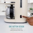 thumbnail image 6 of Classic Retro 10 Cup Coffee Maker - One-Touch Drip Brew, Reusable Filter - Anti-Drip, Auto Shutoff, & Time Display - Dishwasher Safe 50 oz Carafe, 6 of 7