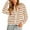 Orange, variant on Ruimatai Women's Knit Cardigan Sweater Long Sleeve Striped Button Up Front Soft Comfortable Loose Fit Casual Round Neck Top