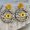 E8940-#1, variant on 2023 Cut Wood Print Love Mom Leopard Stripes Round Acrylic Mother's Day Earrings