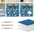 thumbnail image 4 of Yayeee Foldable Storage Basket for Shelves with Handles Waterproof Cloth Bins, Blue Abstract, 4 of 7