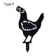 thumbnail image 1 of Yuarrent Estaca de jardín, estaca de arte, césped acrílico hueco, resistente al agua, jardín, pollo, pato/forma de Animal, decoración de estaca, Decoración del hogar jardín f Yuarrent HA004207-06, 1 of 1