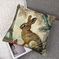 thumbnail image 7 of Hopper Country Vintage Animal Pillow Case Cotton Decoration Cute Rabbit, Classical Double Garden Flower Pillow Case, Various Sizes, Set of 2, 7 of 7