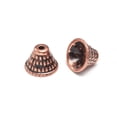 thumbnail image 2 of 50pcs CCB Plastic Bead Cones Apetalous Red Copper 14x10mm Hole: 2.5mm Inner Diameter: 11mm, 2 of 2