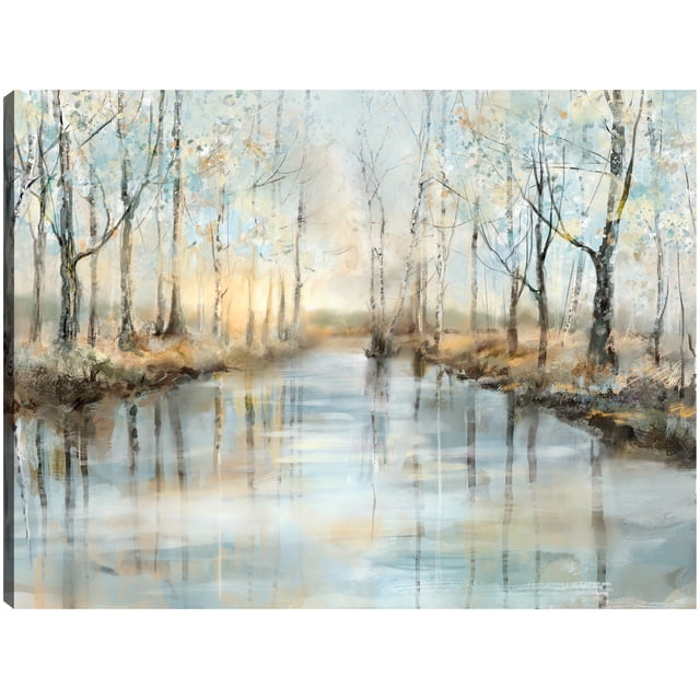 Cuadro Decorativo - Reflexiones tranquilas II Jr Impresión en canvas, estrechado