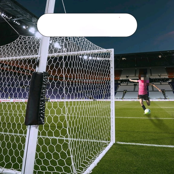 Full Size Soccer Goal Net Replacement 24x8FT / 18.5x6.5FT Soccer Goal Net [4mm Nylon, 4.7" Hexagonal] Goal Post Netting Hexagon Full Size Training Nets White$$Sport & Recreation Other