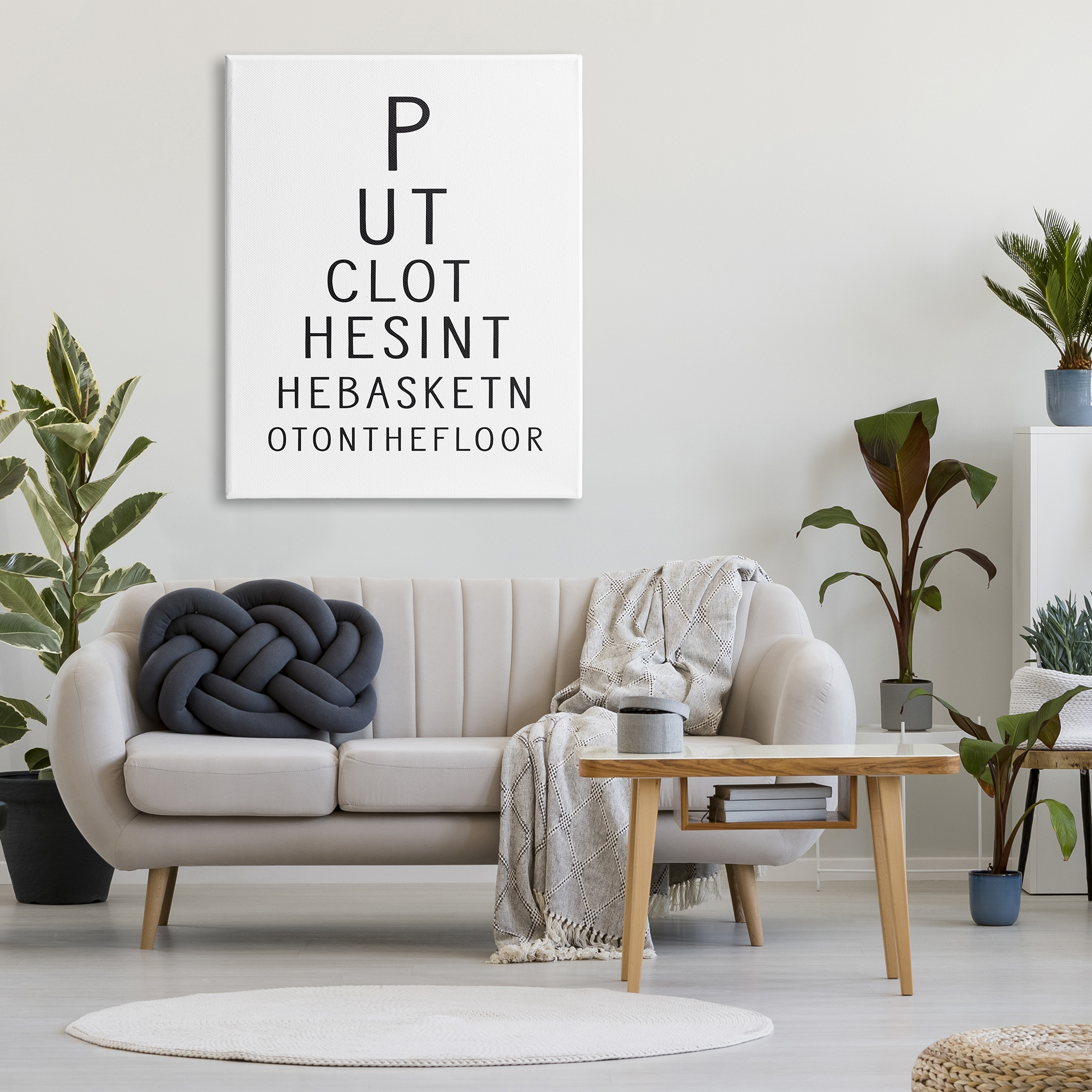 Stupell Industries Minimal Laundry Humor Typography Painting Gallery Wrapped Canvas Print Wall Art, 36 x 48