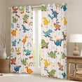 thumbnail image 2 of Castle Fairy Cartoon Dino Black Out Curtains for Child Preppy,Rainbow Dinosaur Curtains Pack Of 2 (42X63 Each),Kawaii Animal Bedroom Curtains,Luxury Bedroom Decor, 2 of 6