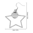 thumbnail image 2 of WRITWAA Stainless Steel Star Earring Findings for Jewelry Making, 6 Pieces, Craft Supplies for Accessories, 2 of 7