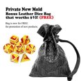 thumbnail image 1 of Haxtec Gold Metal DND Dados Set Fire D&D Gifts Juego de dados poliédricos Dungeons and Dra Haxtec Haxtec, 1 of 2