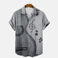 thumbnail image 4 of DGMIOCS Men's Big Size Shirt Button Down Lightweight Office Wear Grey XXXL, 4 of 4