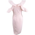thumbnail image 2 of Rachel Roy Women Ruffled Cold Shoulder V-Neckline Sheath Dress Pink Size 2 $241, 2 of 2