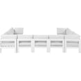 thumbnail image 3 of Meridian Furniture Nizuc Sectionnel Modulaire de Patio Extérieur Blanc, 3 of 8