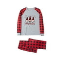 thumbnail image 3 of Family Christmas Pjs Two Piece Sleepwear Set Long Sleeve T-Shirts and Pants Holiday Nightgowns with Merry Christmas, 3 of 6
