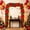 B, variant on JHRGJIO Christmas Hanging Decor, Artificial Rattan Vine with Red Flowers Indoor Accent Piece, Holiday Party Fireplace Mantel Tree Decoration for Home Display Setup