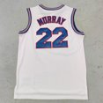 thumbnail image 3 of Camiseta de baloncesto Trillest Space Jam Bugs 1 Lola 10 Murray 22 TAZ D.Duck 2 White Tune Squad para hombre, ropa para fiesta de Halloween, 3 of 5