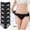 Black, variant on OSFVNOXV Lace Underwear for Women Cheeky Panties Bikini Bottom Comfort Breathable Sheer No Show Low Rise Black Underwear 6 Pack