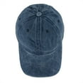 thumbnail image 1 of Blue Mens Vintage Distressed Baseball Cap For Outdoor Activities Sun Protection Adjustable Back Closure Lightweight Breathable Fabric And Casual Style, 1 of 6