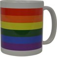 thumbnail image 2 of Best Coffee Mug Rainbow Heart Love Gay Pride Flag Novelty Cup Great Gift Idea For Men Women Gay Lesbian Bisexual Transgender (Flag), 2 of 2