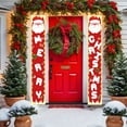 thumbnail image 1 of Christmas Couplets Door Curtain | Waterproof Polyester Door Cover with Led Lights | Customizable Red Gold Calligraphy | 30X70 Inch Festive Party Decoration for Christmas Spring Festival Weddings, 1 of 6