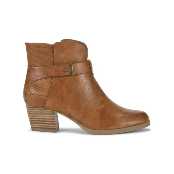 Baretraps Womens Lane Faux Leather Ankle Booties