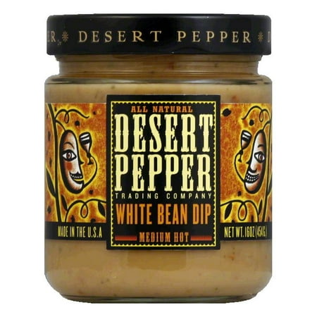 Desert Pepper White Bean Dip - Medium, 16 OZ (Pack of