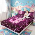 thumbnail image 2 of Manfei Magical Axolotl Fitted Sheet Queen,Animals Print Bedding,3-Piece,1 Fitted Sheet and 2 Pillowcases, 2 of 6