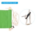 thumbnail image 4 of Unique Bargains Foot Hammock Under Desk, Adjustable Foot Rest Sling with Hooks Portable Desk Footrest, Green Style 1, 4 of 6