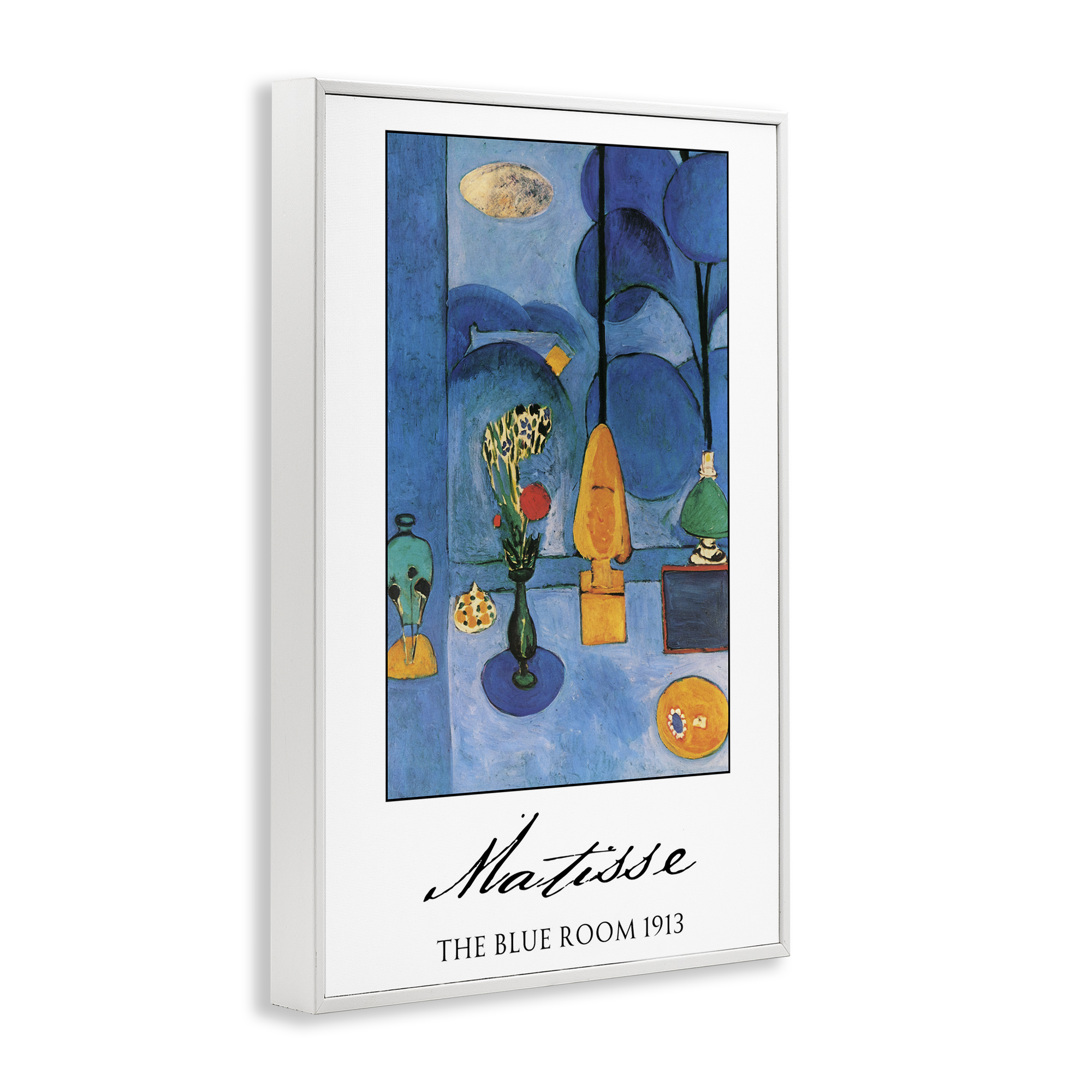 Matisse The Blue Room White Framed Giclee Art, design by Vintage Hustle