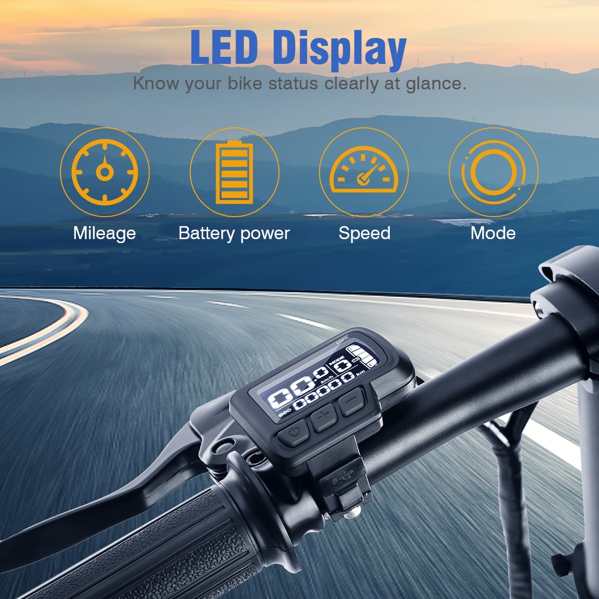 excelvan folding electric bike