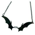 thumbnail image 1 of Necklace Bat Necklace Earrings Set Vintage Gothic Necklace Earrings Cubic Zirconia Inverted Bat Festive Funny Animal Necklace Animal Jewelry For Woman, 1 of 9