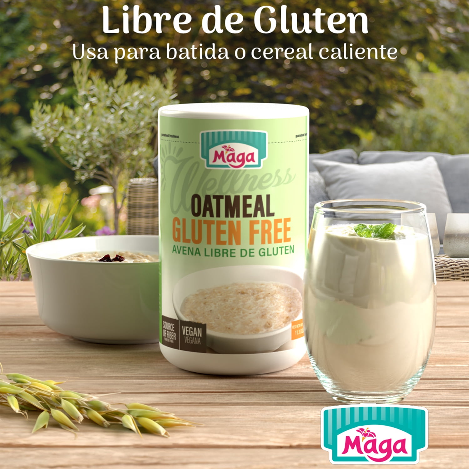 Maga Wellness Quick Oats, 100% Gluten Free, 11.3 oz Can