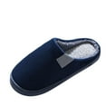thumbnail image 6 of mtvxesu Slippers for Women,Womens Cotton Slipper Warm Comfy House Slippers Couple Shoes Anti-Skid Rubber Sole Indoor Outdoor Slippers Family Slippers Christmas Gifts, 6 of 7