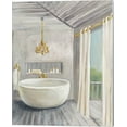 thumbnail image 2 of Great Art Now Attic Bathroom Gray by Silvia Vassileva 2 Piece Canvas Art Set Each 12"W x 15"H, 2 of 3