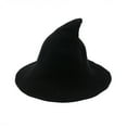 thumbnail image 2 of Women's Foldable Witch Style Hat Large Brim Crochet Design Winter Festival Cap, 2 of 2