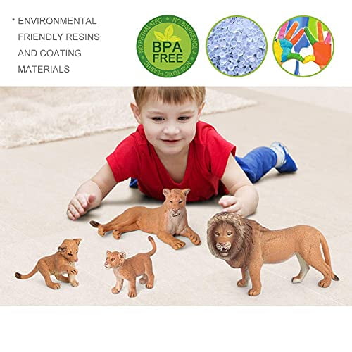 VOLNAU Animal Toys Figurines Africa Animals Figures Zoo Pack for