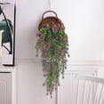 thumbnail image 5 of 29.9" Artificial Hanging Plants, Fake Outdoor Flowers Hanging Greenery Artificial Ivy Leaves, Faux Green Plastic Plants for Indoor Outdoor Home Garden Party Wall(Purple), 5 of 6