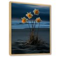 thumbnail image 2 of Designart "Beachside Daffodil Bloom" Daffodils Floater Framed Canvas Wall Art, 2 of 5