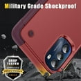 thumbnail image 2 of JTCASES for Motorola Moto G (2022)  Case, Foldable Kickstand Heavy Duty Protective Rugged Hybird Anti-slip Shockproof/Drop Resistant PC TPU Shell for Motorola Moto G (2022), Red, 2 of 7