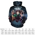 thumbnail image 2 of Anime Demon Slayer Adult Sweater Pullover Hoodie 3D Printed Loose Hooded Long Sleeved Jackets Tops, 2 of 8