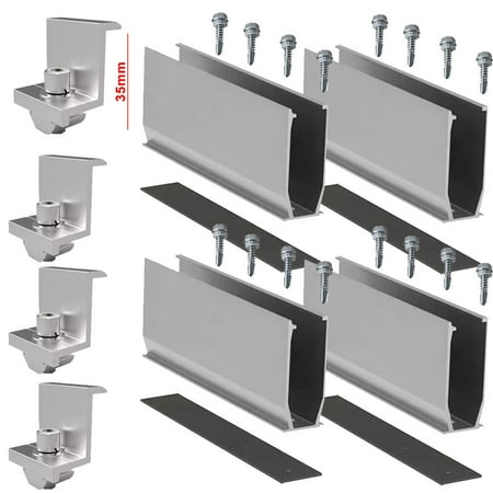 

Solar Panel Rail Bracket Set PV Systems Mounting Aluminium 180MM For Roof