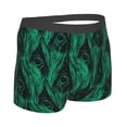 thumbnail image 4 of Haiem Mint Bird Feathers Men's Boxer Briefs, Every Day Comfort Stretch Cotton Moisture-Wicking Underwear-Large, 4 of 8