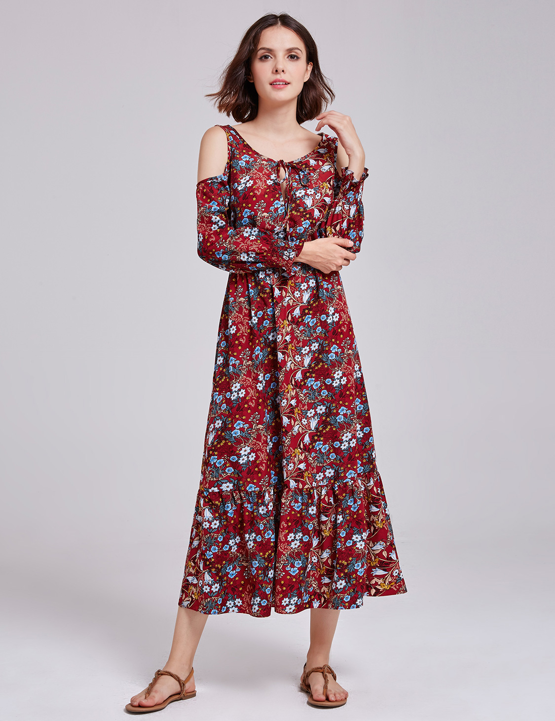 cold shoulder frocks for girls