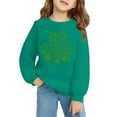 thumbnail image 4 of Mercatoo St. 𝐏atrick's Day Girls Boys Outfit Kids Long Sleeve Sweatshirt Pullover Toddler Letter Cloverss Shirt Sweater Tops, 4 of 6