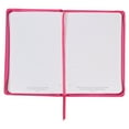 thumbnail image 4 of Classic Faux Leather Journal In All Things Romans 8:28 Pink Sunflowers Inspirational Notebook, Lined Pages w/Scripture, Ribbon Marker, Zipper Closure, 4 of 4
