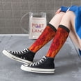 thumbnail image 3 of Lsque Autumn Leaf Printed Crew Socks Men's Women's LightWeight Thin Casual Calf Socks ,Knee High Socks,Cotton Socks, 3 of 9