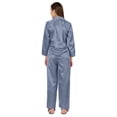 thumbnail image 4 of Moomaya Satin Nightwear Pajama Set For Womens Button Down Sleepwear Pj Set Soft Loungewear, 4 of 8