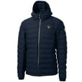 thumbnail image 2 of Men's Cutter & Buck Navy Milwaukee Brewers Mission Ridge Repreve- Eco Insulated Full-Zip Hooded Puffer Jacket, 2 of 3