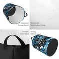 thumbnail image 2 of Fuzoiu Football Time Print Circular Hamper,Laundry Basket with Handle,Collapsible Laundry,Dirty Clothes Storage Basket,for Bedroom Bathroom Dorm Living Room-Small, 2 of 6