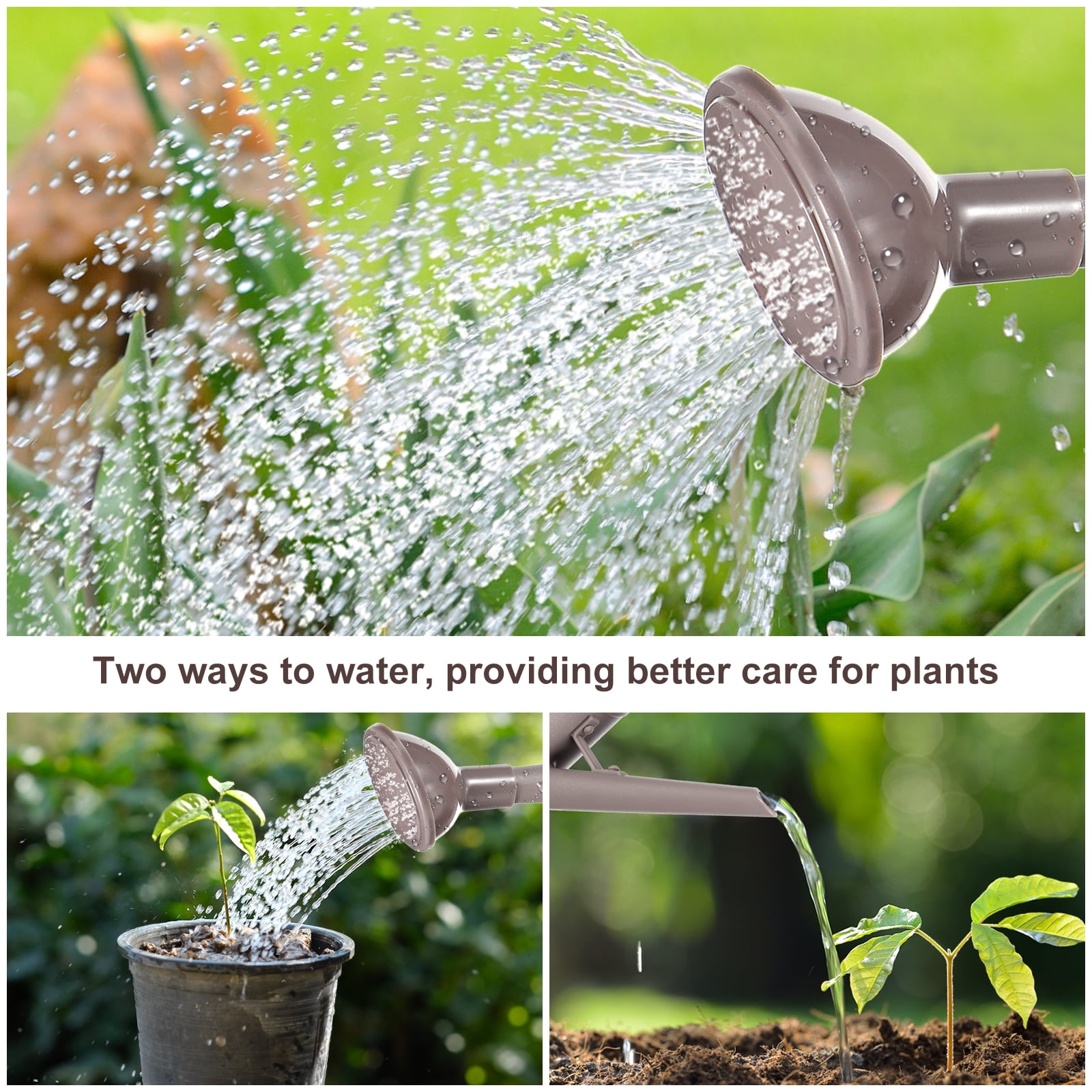 Arborister 2000ml Grey Watering Can for Potted Plants